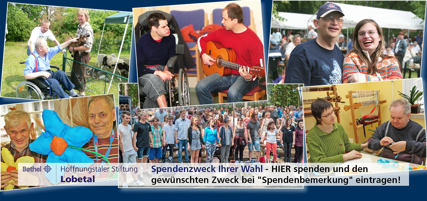 Spendenzweck Ihrer Wahl - HIER spenden und gewünschten Zweck bei 